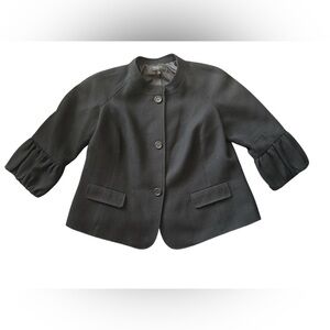 Talbots Wool Blend 3 Button Peplum Sleeve Career Women’s Jacket Size 18W